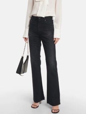 Adriano Goldschmied High Rise Bootcut Jeans in Black 2 Year Dropout Size 29